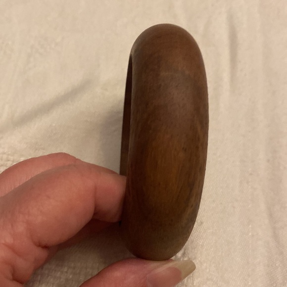 Wooden bangle bracelet. Not adjustable Vintage - Picture 7 of 11